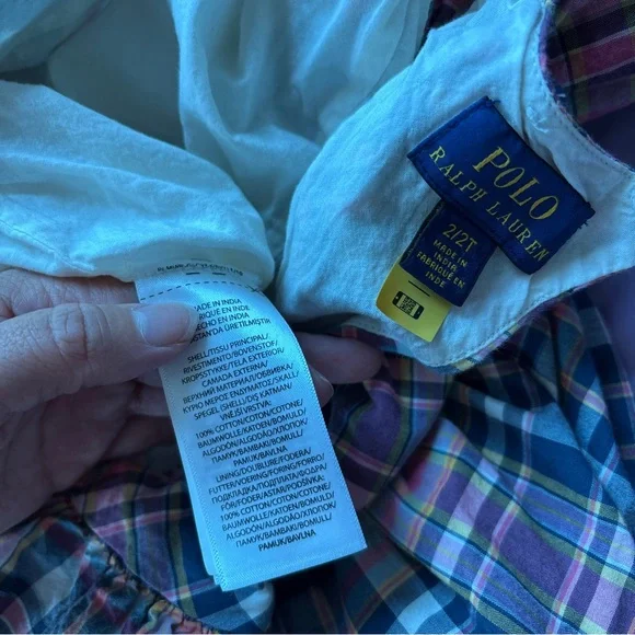 Polo by Ralph Lauren Plaid Ruffle Dress - Picture 9 of 9